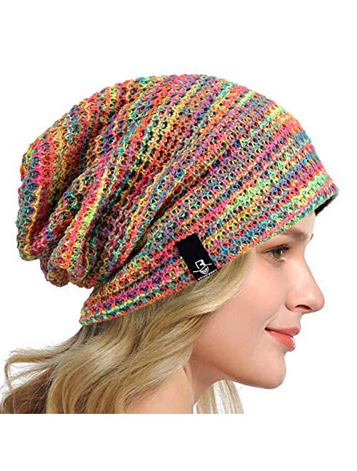 HISSHE Women's Slouchy Beanie Knit Beret Skull Cap Baggy Winter Summer Hat B08w