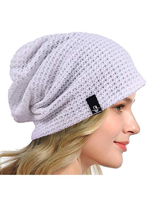 HISSHE Women's Slouchy Beanie Knit Beret Skull Cap Baggy Winter Summer Hat B08w