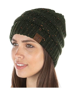 Funky Junque Exclusives Womens Beanie Solid Ribbed Knit Hat Warm Soft Skull Cap