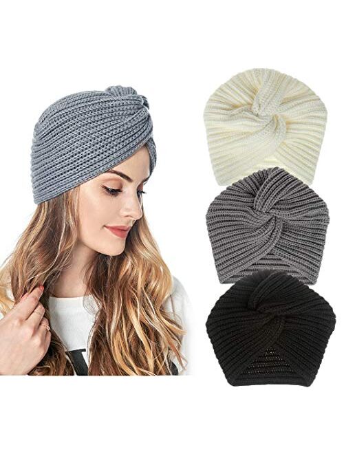 DANMY Winter Hats for Women,Warm Chunky Soft Cable Knit Womens Beanie Hats