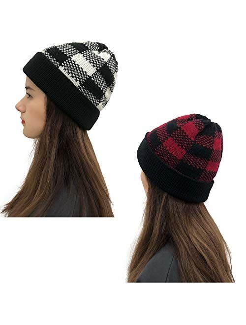 DANMY Winter Hats for Women,Warm Chunky Soft Cable Knit Womens Beanie Hats