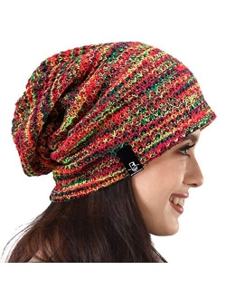 PGTen Women's Knit Slouchy Beanie Baggy Skull Cap Turban Winter Summer Beret Hat