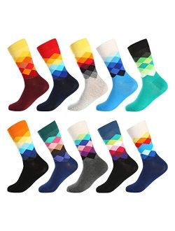 Fun Socks ,Funny Socks for Men Novelty Crazy Crew Dress Socks ,Cool Cute Food Graphic Animal Socks