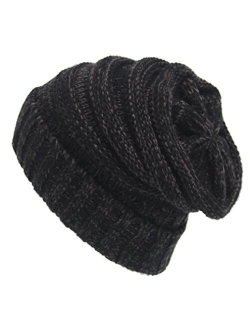 SVEN HOME Soft Slouchy Beanies Knit Warm Winter Unisex Cap Thick Women's Men Hat