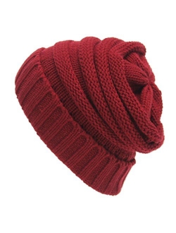 SVEN HOME Soft Slouchy Beanies Knit Warm Winter Unisex Cap Thick Women's Men Hat