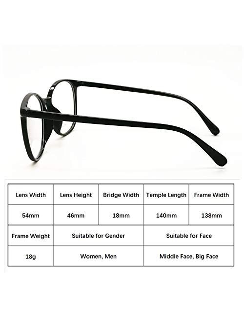 Reading Glasses Anti Blue Light Blocking Reader Women Men for Mid Big Face