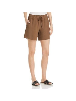 Womens Pull On High Rise Walking Shorts