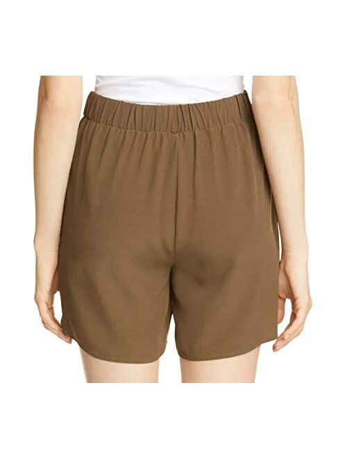 Eileen Fisher Womens Pull On High Rise Walking Shorts