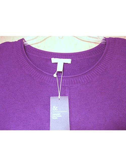 Eileen Fisher African Violet Lightweight Cozy Viscose Stretch Round Neck Tunic 1X 2X