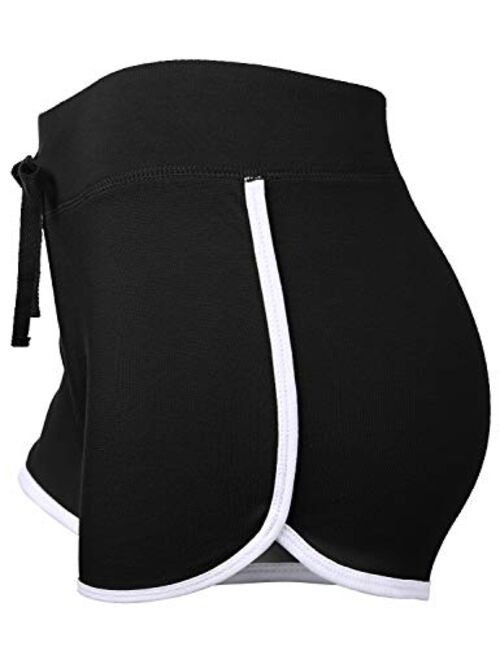 HATOPANTS Comfortable Active Fitted Stretchy Yoga Gym Mini Shorts