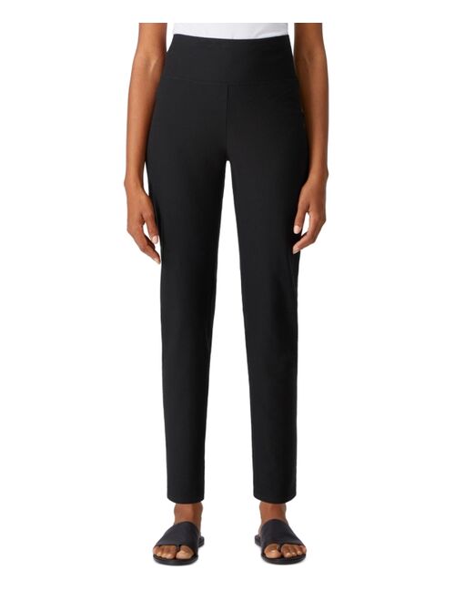 Eileen Fisher High-Waist Slim Ankle Pants