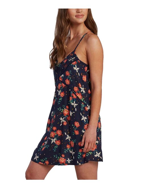 Navy Floral Lease of Life Sleeveless Dress - Women & Juniors