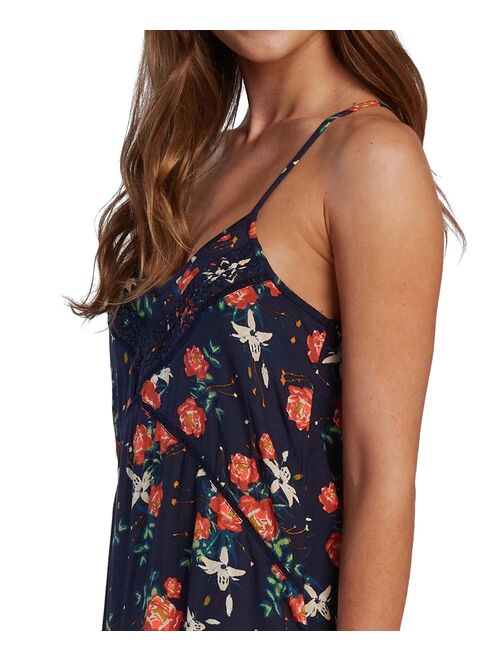 Navy Floral Lease of Life Sleeveless Dress - Women & Juniors