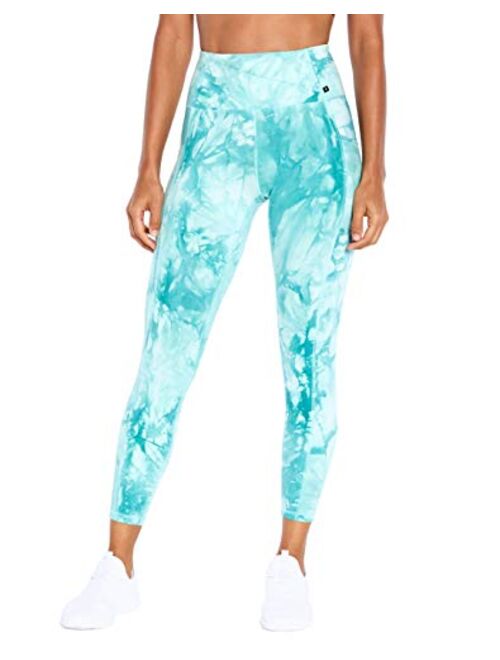 India Ink Blue 25'' Marble Cyndi Crop Legging - Women