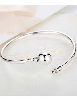 Sterling Silver Bead Bangle