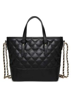 Chic Quilted Satchel Shoulder Bag H2071A