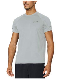 Men's Quick Dry Short Sleeve T-Shirt Sun Protection Running Workout Shirts