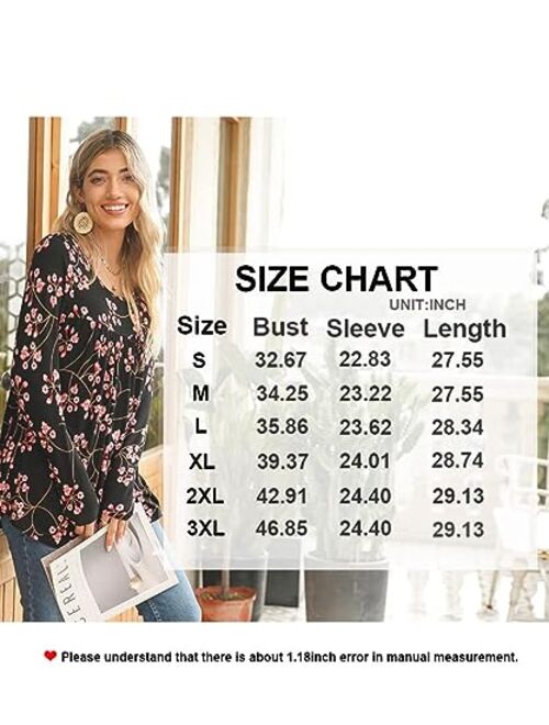 LONGYUAN Women's Casual Comfort Tunic Loose Fitting Short Sleeve Tops Cotton Cute Flare Blouse