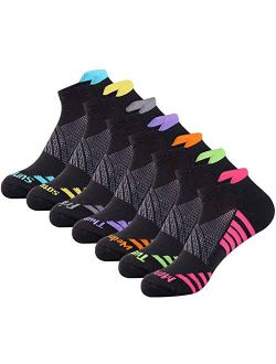 JOYNE Womens-Ankle-Athletic-Socks Low Cut Sports Running Socks 7 Pairs Days of the Week Socks