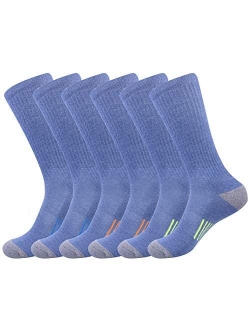 Mens Athletic Crew Socks for Men Cushion Casual Sports Workout Sock 6 Pack