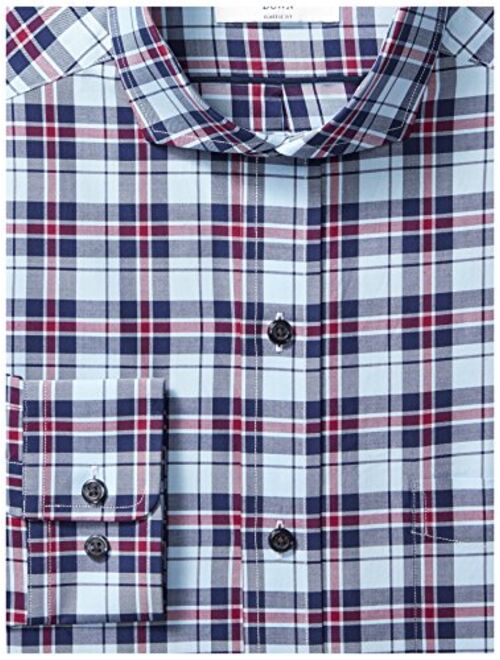 Amazon Brand - Buttoned Down Men's Classic Fit Cutaway-Collar Supima Cotton Dress Casual Shirt