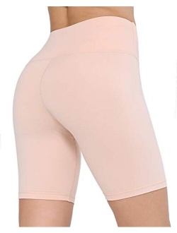 CHRLEISURE Workout Booty Shorts for Women - High Waist Spandex Yoga Soft Bike Shorts