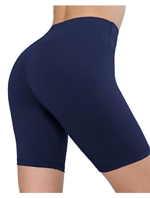 CHRLEISURE Workout Booty Shorts for Women - High Waist Spandex Yoga Soft Bike Shorts