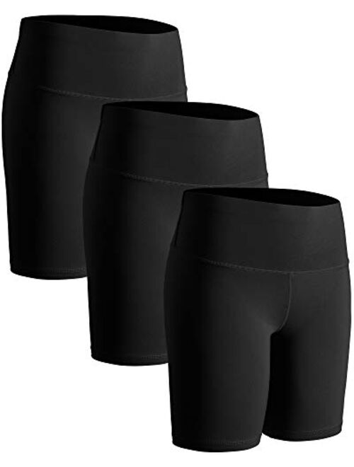 CHRLEISURE Workout Booty Shorts for Women - High Waist Spandex Yoga Soft Bike Shorts