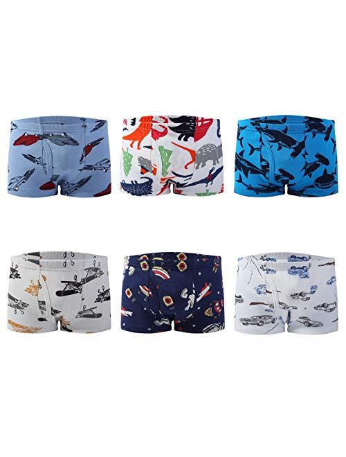 Boys Boxer Briefs Shorts Cotton Baby Toddler Underwear for Kids Boy 6/8 Pack