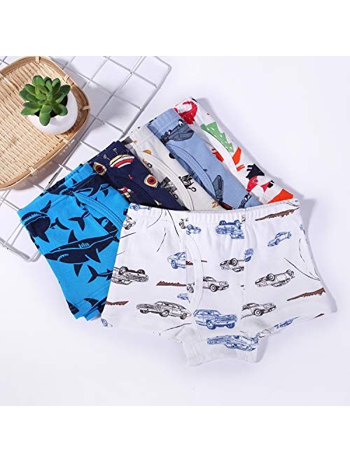 Boys Boxer Briefs Shorts Cotton Baby Toddler Underwear for Kids Boy 6/8 Pack