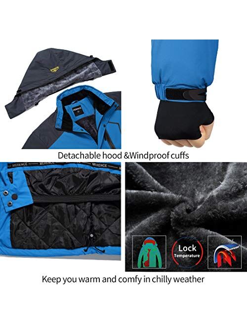 Men's Mountain Waterproof Ski Jacket Windproof Rain Jacket