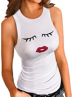 Womens Ladies Ribbed Thick Strap Low Cut Tight Slim Fitted Sporty Workout Tank Tops