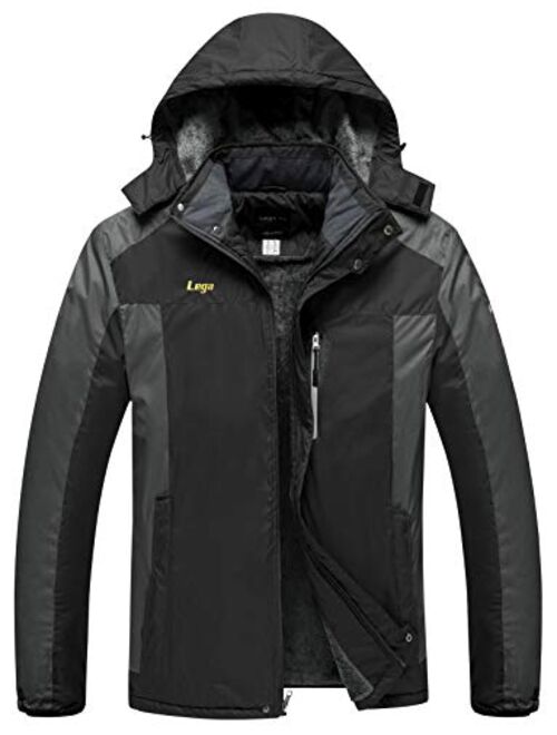 Mens Ski Jacket Winter Coats Waterproof Insulated Windproof Winter Rain Coat