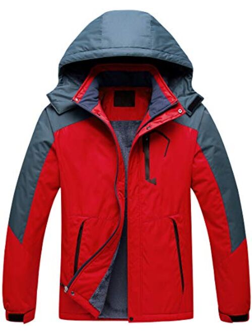 Men's Mountain Waterproof Ski Jacket Snowboard Jacket Windproof Snowboarding Jacket Warm Winter Coat Raincoat