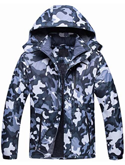 Men's Mountain Waterproof Ski Jacket Snowboard Jacket Windproof Snowboarding Jacket Warm Winter Coat Raincoat