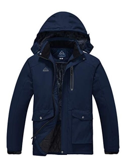 TBMPOY Men's Ski Jacket Hooded Sportswear Windproof Waterproof Windproof Outdoor Rain Jacket