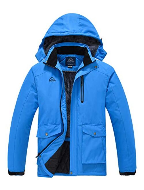 TBMPOY Men's Ski Jacket Hooded Sportswear Windproof Waterproof Windproof Outdoor Rain Jacket