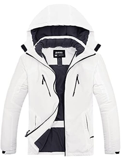 Skieer Men's Waterproof Ski Jacket Winter Snow Coat Windproof Snowboarding Jackets Warm Raincoat