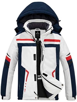 Wantdo Men's Windproof Snowboarding Jacket Mountain Waterproof Ski Jacket Warm Winter Snow Coat