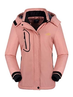 Women's Mountain Waterproof Ski Jacket Windproof Rain Jacket