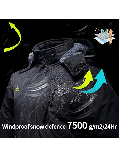 Women's Mountain Waterproof Ski Jacket Windproof Rain Jacket