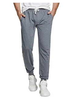 czzstance Men's Sweatpants Cotton Jogger Pants with Pockets Casual Loose Fit Athletic Drawstring Training Pants