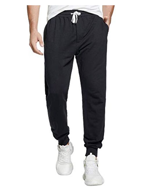 czzstance Men's Sweatpants Cotton Jogger Pants with Pockets Casual Loose Fit Athletic Drawstring Training Pants