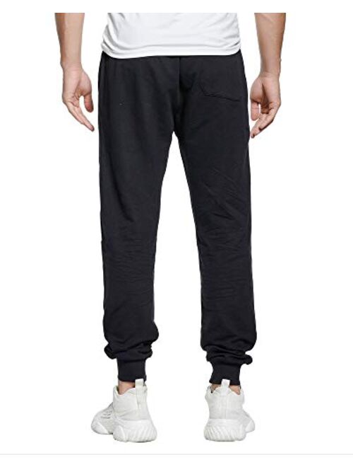 czzstance Men's Sweatpants Cotton Jogger Pants with Pockets Casual Loose Fit Athletic Drawstring Training Pants