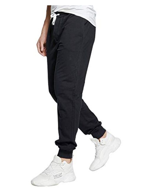 czzstance Men's Sweatpants Cotton Jogger Pants with Pockets Casual Loose Fit Athletic Drawstring Training Pants