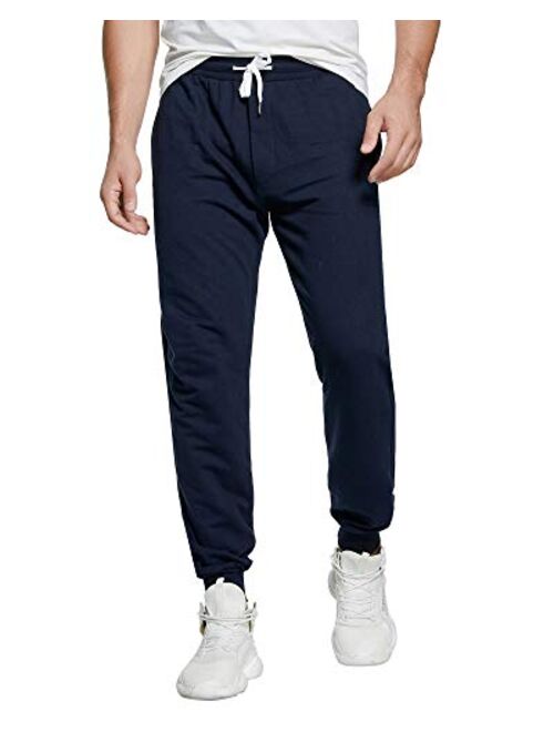 czzstance Men's Sweatpants Cotton Jogger Pants with Pockets Casual Loose Fit Athletic Drawstring Training Pants