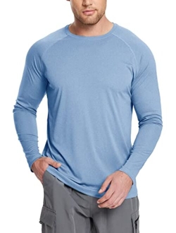 Men's Long Sleeve Shirts Lightweight UPF 50  Sun Protection SPF T-Shirts Fishing Hiking Running