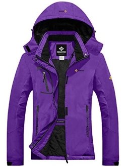 GEMYSE Women's Mountain Waterproof Ski Snow Jacket Winter Windproof Rain Jacket