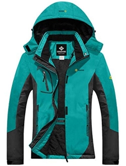 GEMYSE Women's Mountain Waterproof Ski Snow Jacket Winter Windproof Rain Jacket