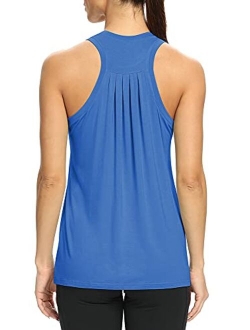 Mippo Workout Tops Flowy Athletic Yoga Shirt Muscle Racerback Tank Top for Women